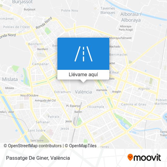 Mapa Passatge De Giner