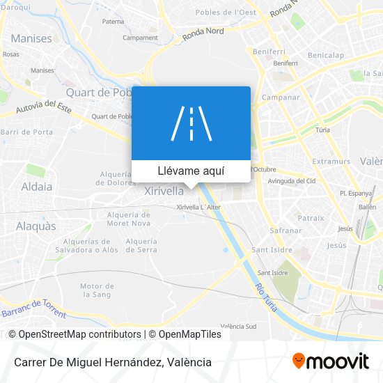 Mapa Carrer De Miguel Hernández