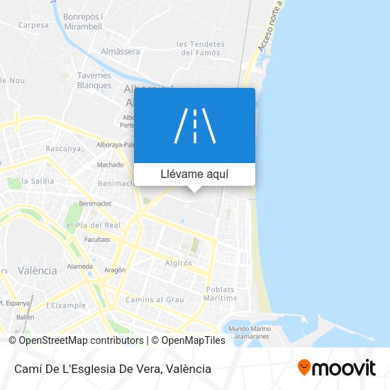 Mapa Camí De L'Esglesia De Vera