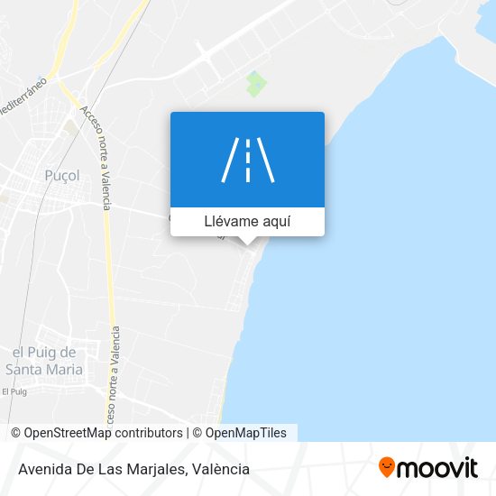 Mapa Avenida De Las Marjales