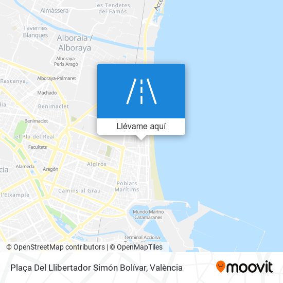 Mapa Plaça Del Llibertador Simón Bolívar