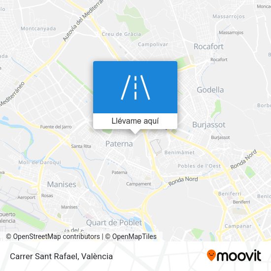Mapa Carrer Sant Rafael