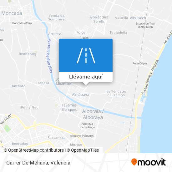 Mapa Carrer De Meliana