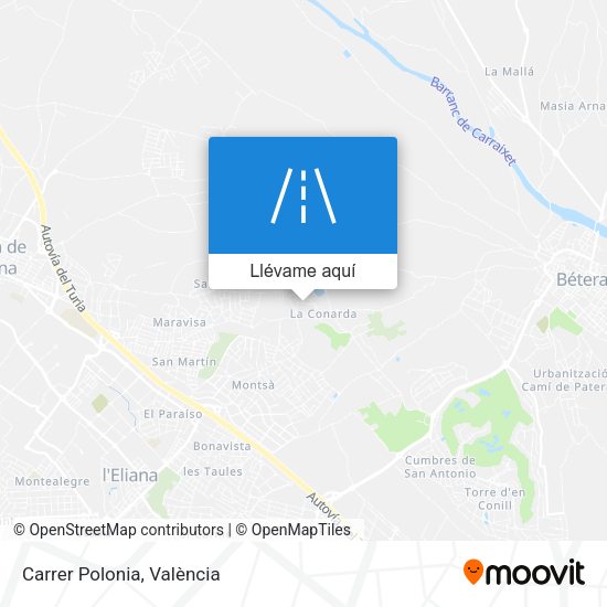 Mapa Carrer Polonia