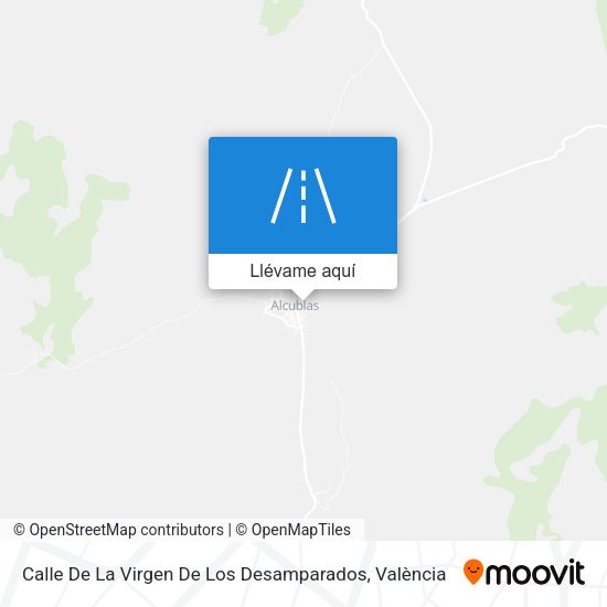 Mapa Calle De La Virgen De Los Desamparados