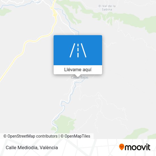 Mapa Calle Mediodía