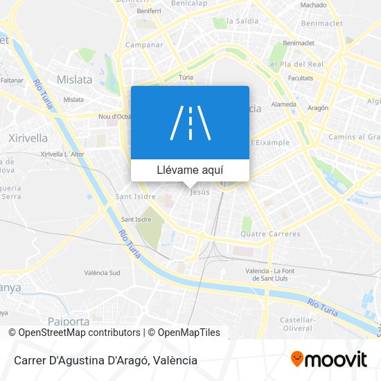 Mapa Carrer D'Agustina D'Aragó