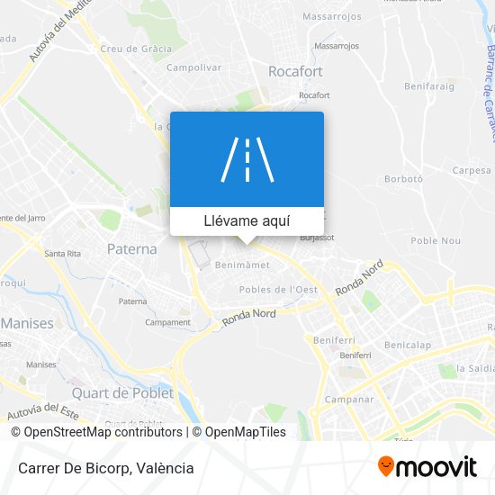 Mapa Carrer De Bicorp