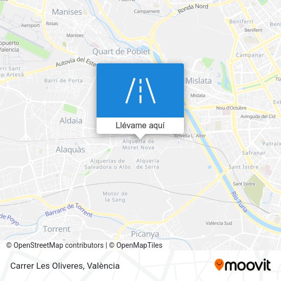 Mapa Carrer Les Oliveres