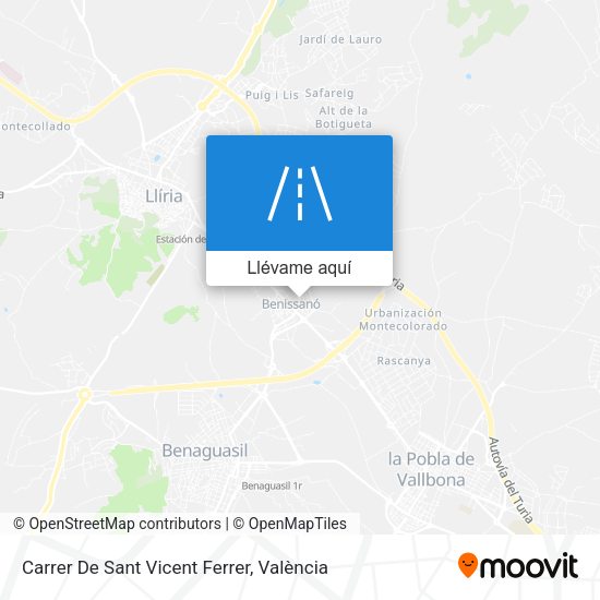 Mapa Carrer De Sant Vicent Ferrer
