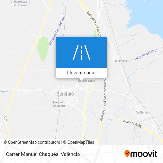 Mapa Carrer Manuel Chaqués