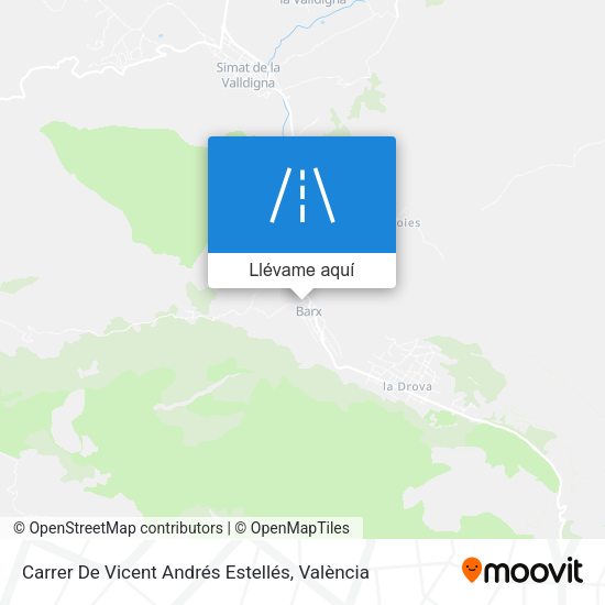 Mapa Carrer De Vicent Andrés Estellés