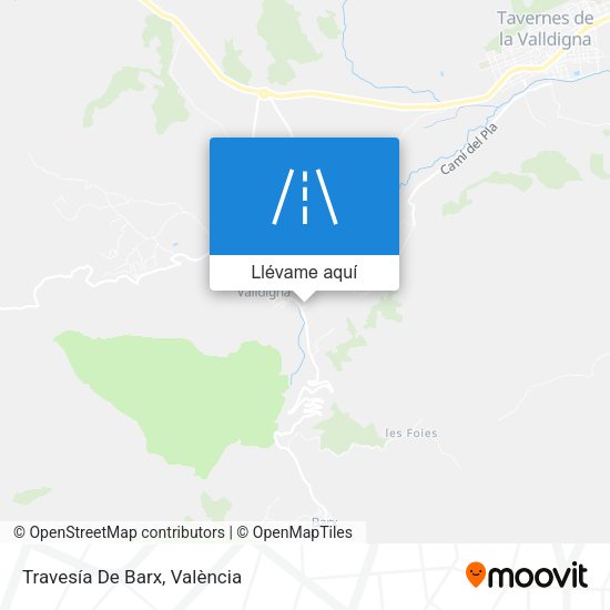 Mapa Travesía De Barx