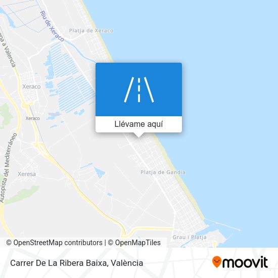 Mapa Carrer De La Ribera Baixa