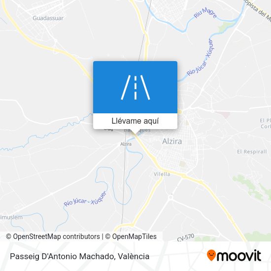 Mapa Passeig D'Antonio Machado