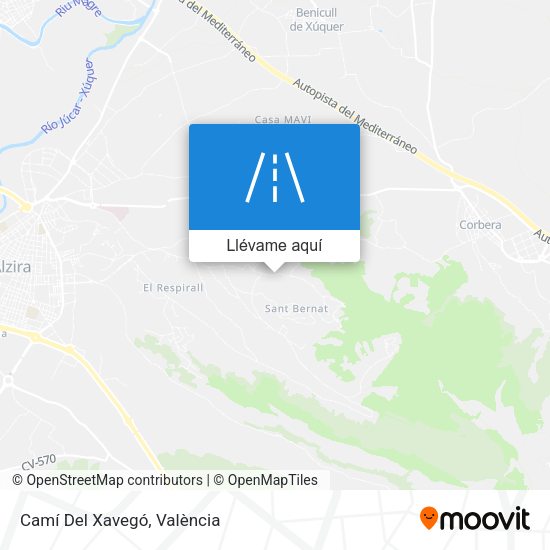 Mapa Camí Del Xavegó