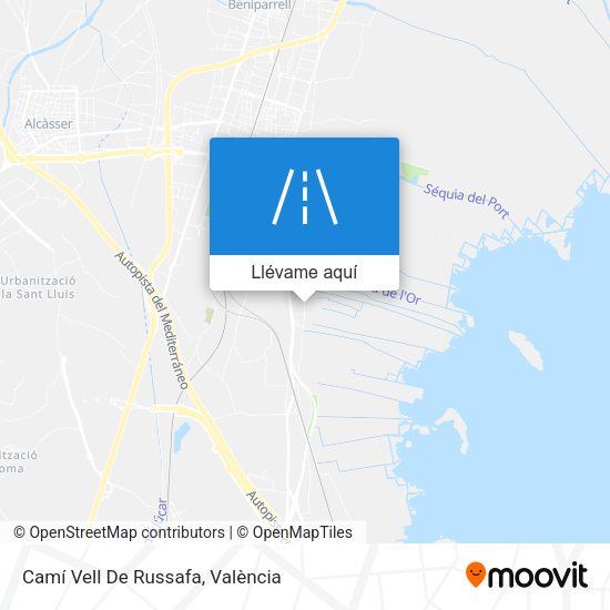 Mapa Camí Vell De  Russafa