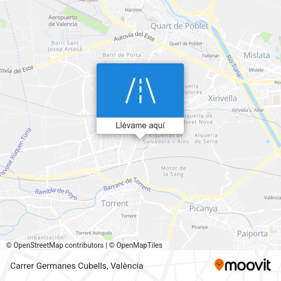 Mapa Carrer Germanes Cubells