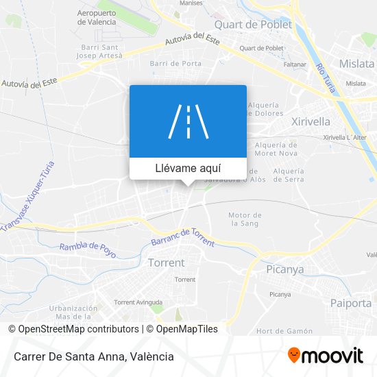 Mapa Carrer De Santa Anna