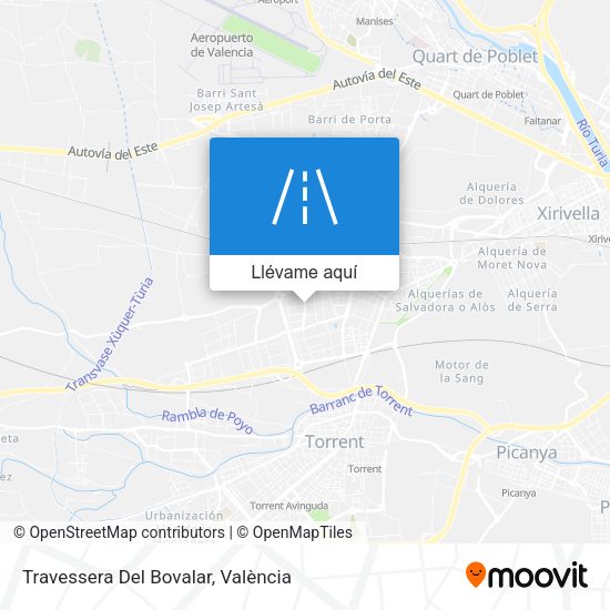 Mapa Travessera Del Bovalar