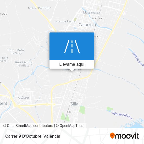 Mapa Carrer 9 D'Octubre