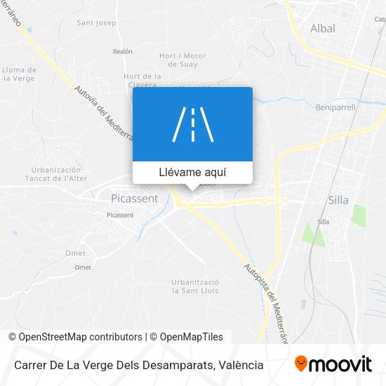 Mapa Carrer De La Verge Dels Desamparats