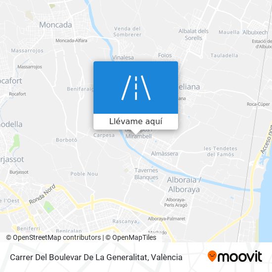 Mapa Carrer Del Boulevar De La Generalitat