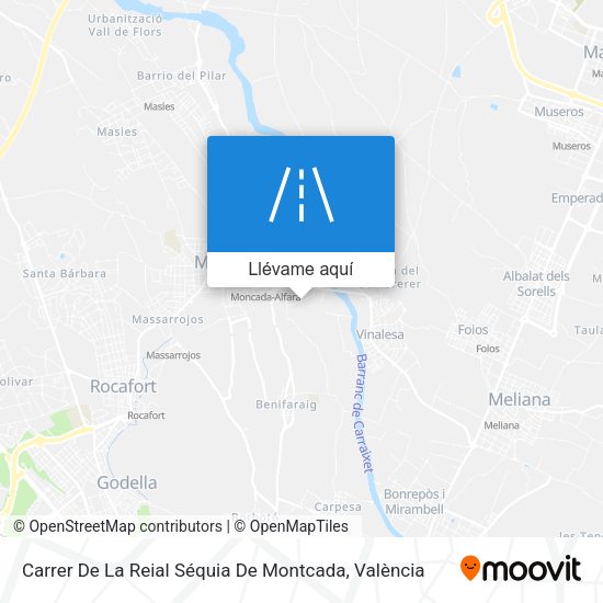 Mapa Carrer De La Reial Séquia De Montcada