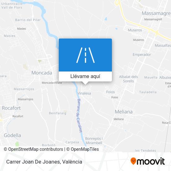 Mapa Carrer Joan De Joanes
