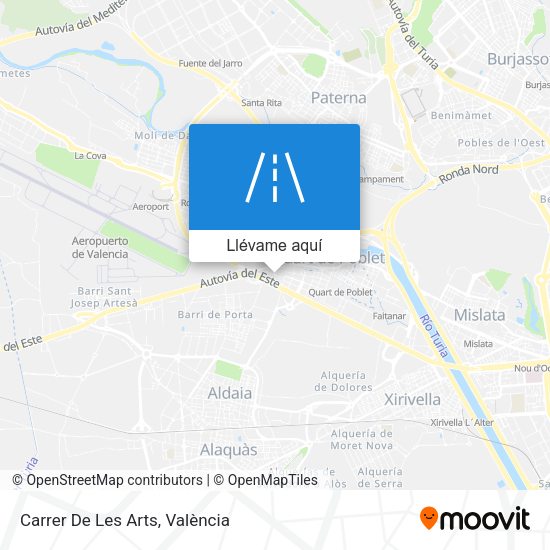 Mapa Carrer De Les Arts