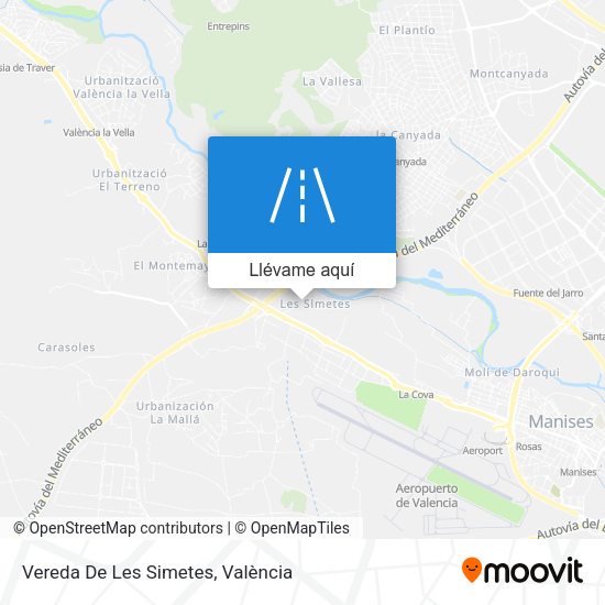Mapa Vereda De Les Simetes