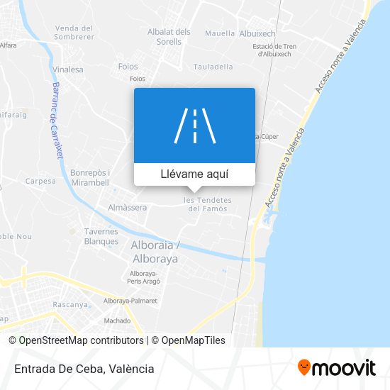 Mapa Entrada De Ceba