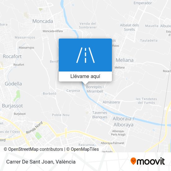 Mapa Carrer De Sant Joan
