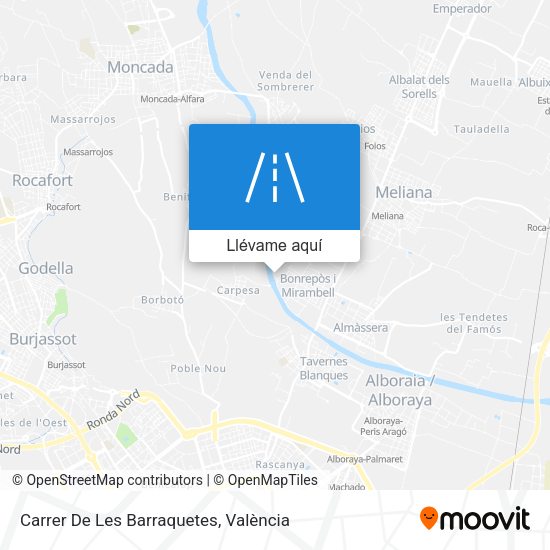 Mapa Carrer De Les Barraquetes