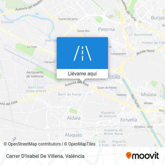 Mapa Carrer D'Isabel De Villena