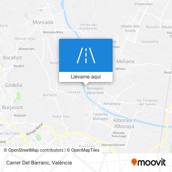 Mapa Carrer Del Barranc
