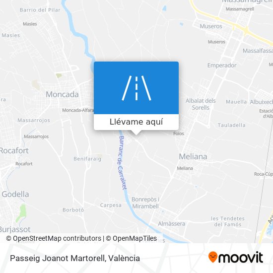 Mapa Passeig Joanot Martorell