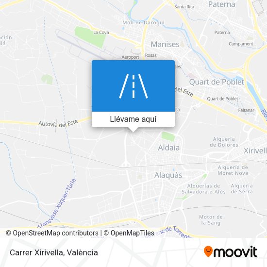 Mapa Carrer Xirivella