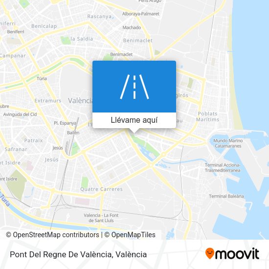 Mapa Pont Del Regne De València