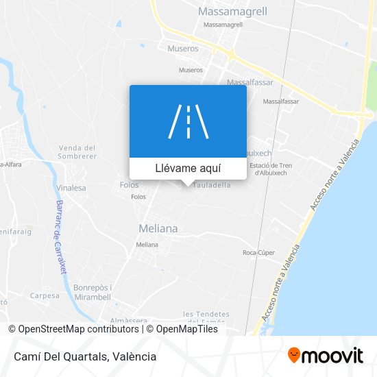 Mapa Camí Del Quartals
