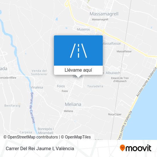 Mapa Carrer Del Rei Jaume I
