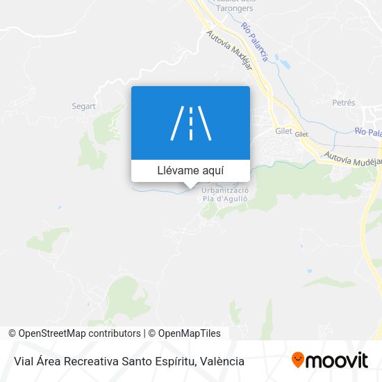 Mapa Vial Área Recreativa Santo Espíritu