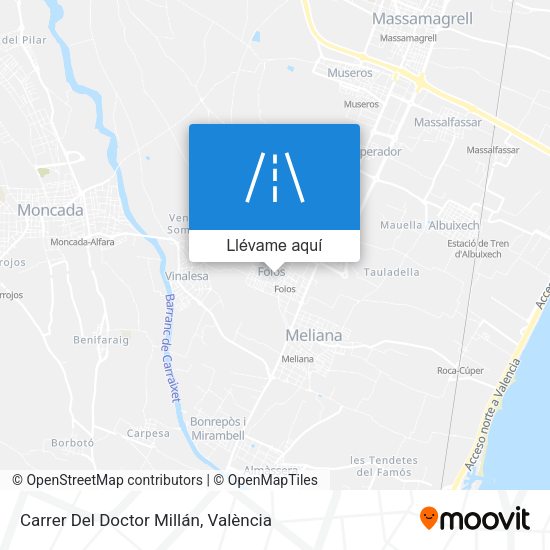 Mapa Carrer Del Doctor Millán
