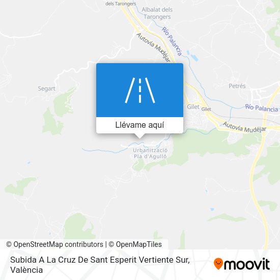 Mapa Subida A La Cruz De Sant Esperit Vertiente Sur