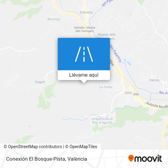 Mapa Conexión El Bosque-Pista