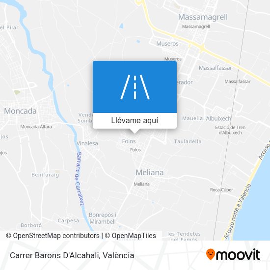 Mapa Carrer Barons D'Alcahali