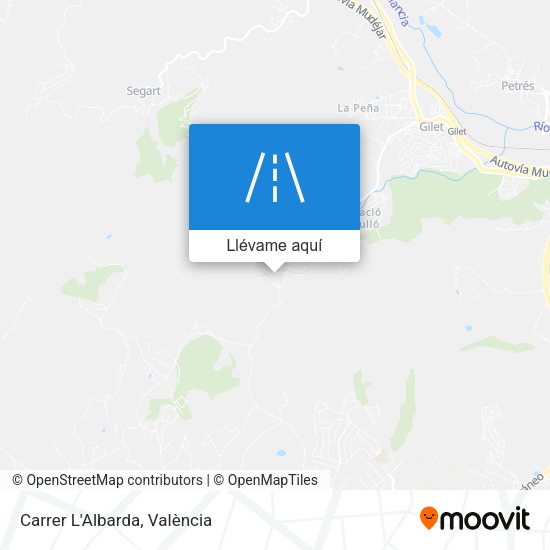 Mapa Carrer L'Albarda