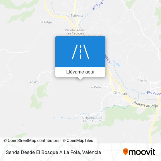 Mapa Senda Desde El Bosque A La Foia