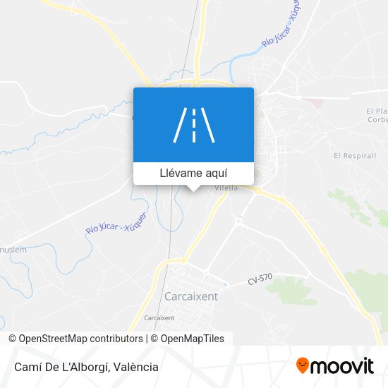 Mapa Camí De L'Alborgí