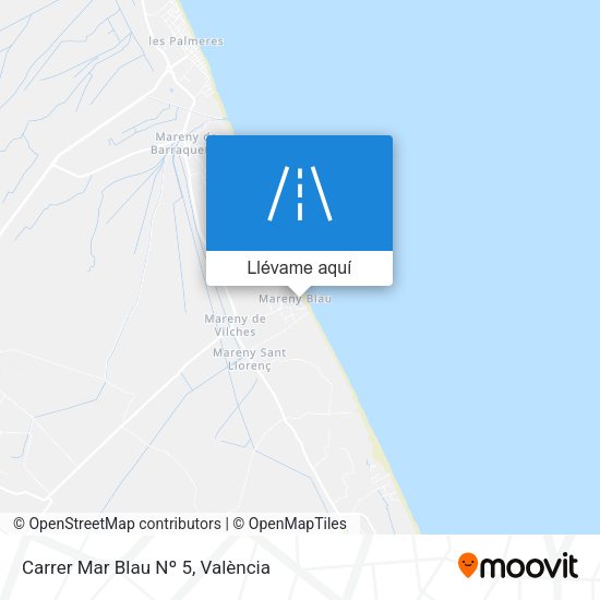 Mapa Carrer Mar Blau Nº 5